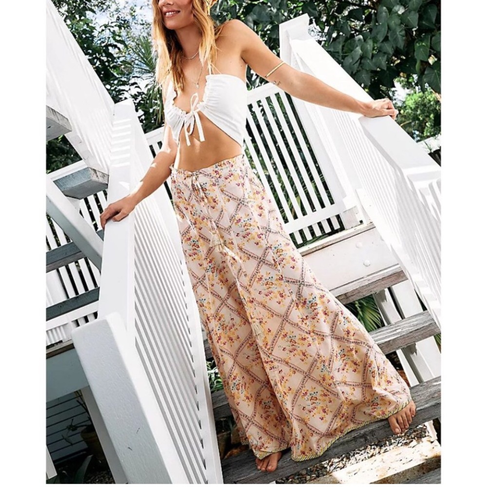 NWOT Free People I’m the One Lounge Pants/Tea Combo Size XL